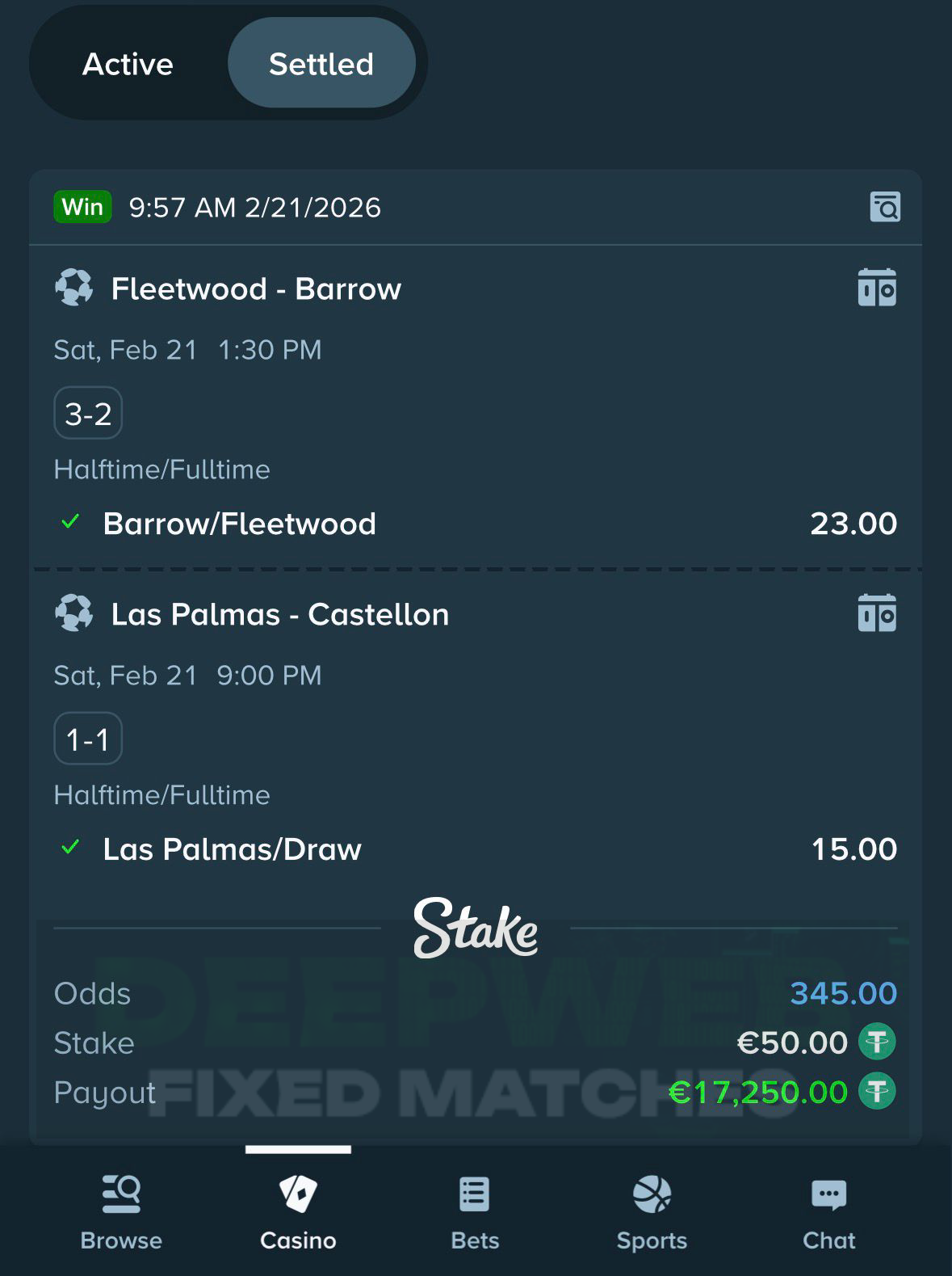 halftime fulltime fixed matches 21.02.2026