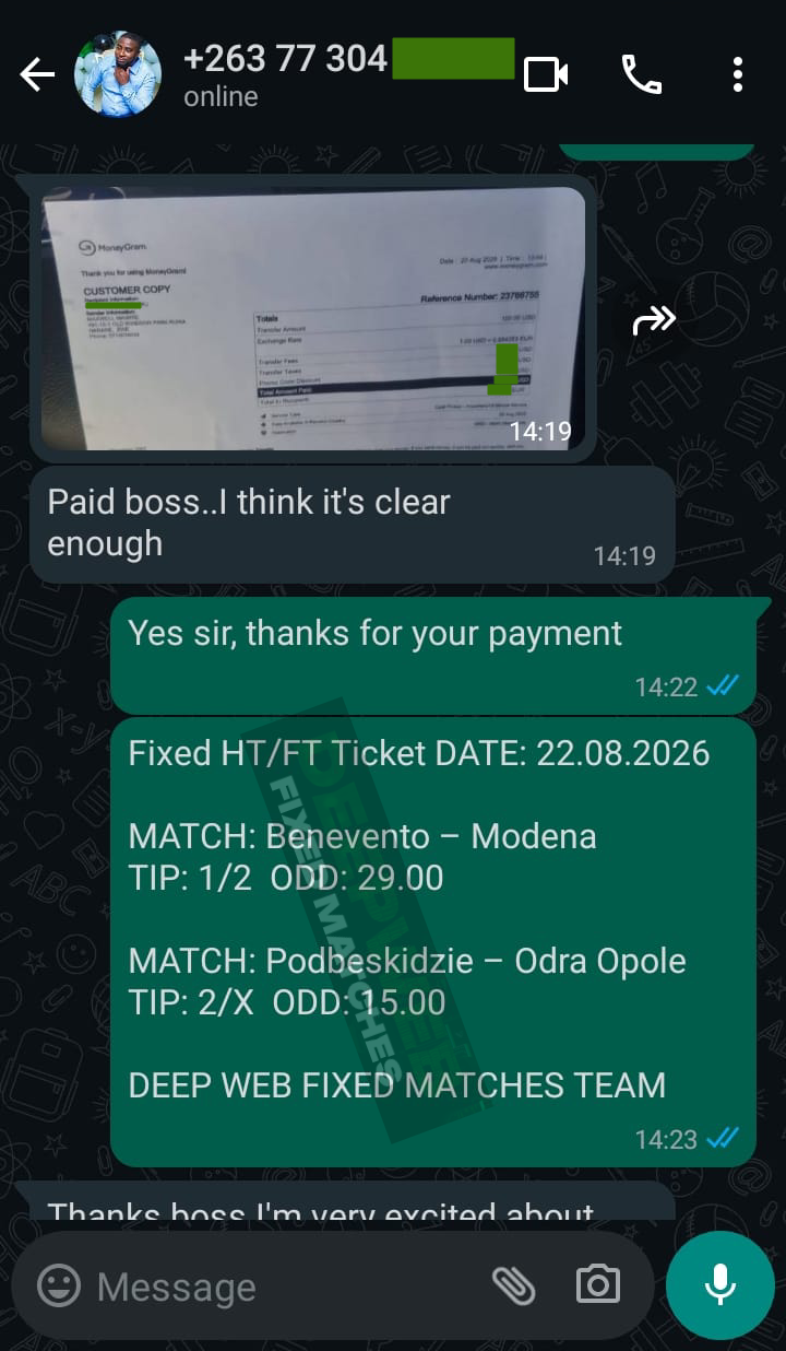 safe fixed matches ht ft 22.08.2026
