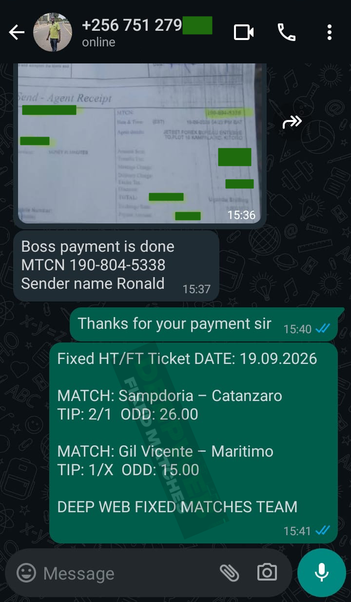 safe fixed matches ht ft 19.09.2026