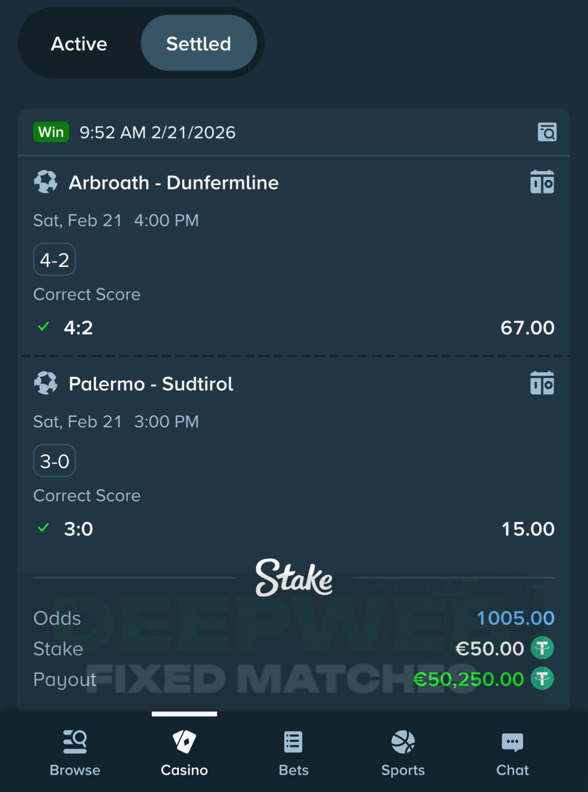 fixed matches correct score 21.02.2026