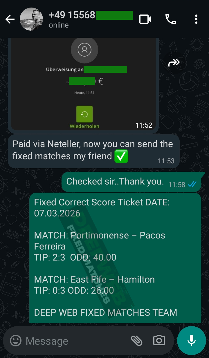 correct score fixed matches big odds 07.03.2026