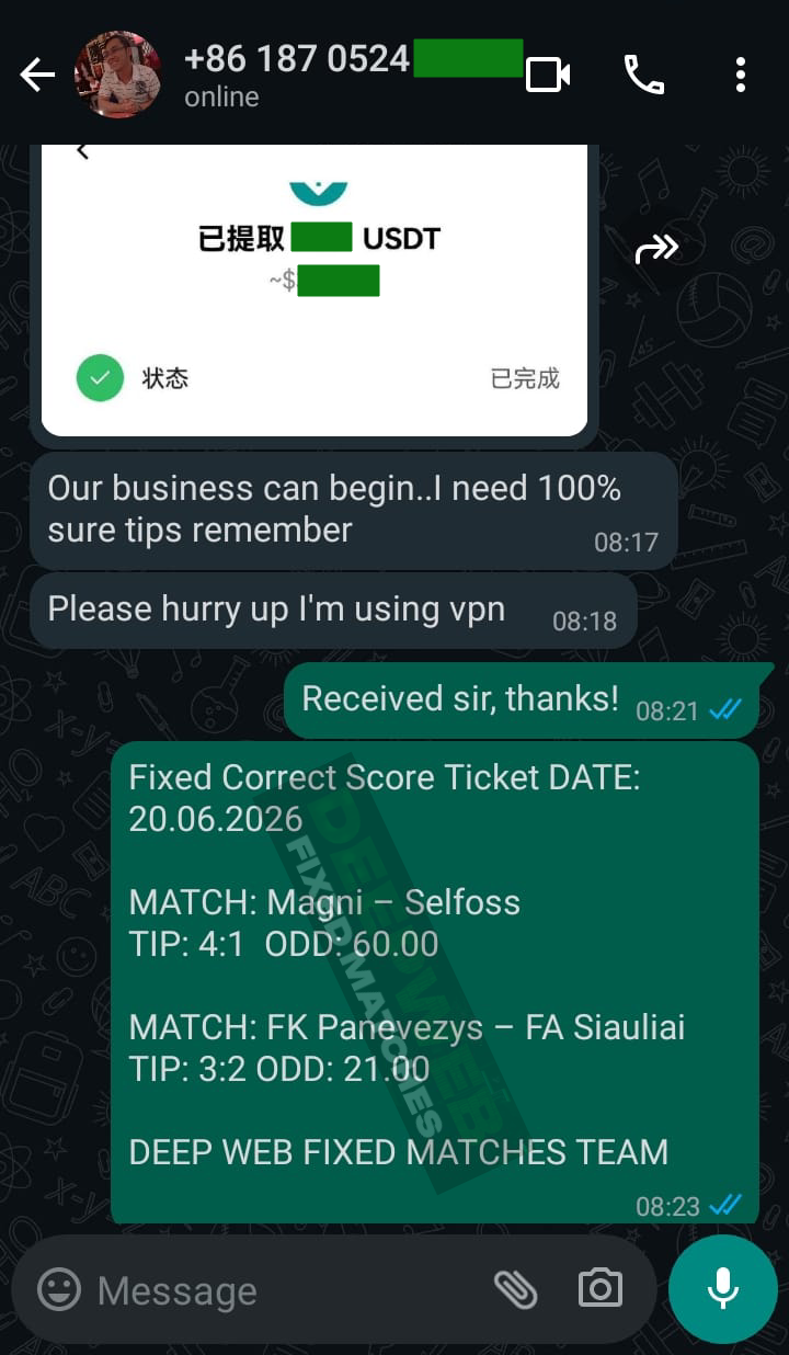 correct score fixed matches big odds 20.06.2026