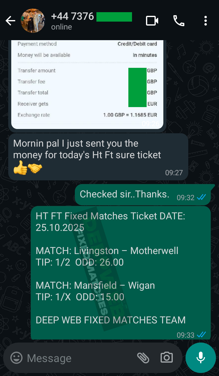 safe fixed matches ht ft 25.10.2025