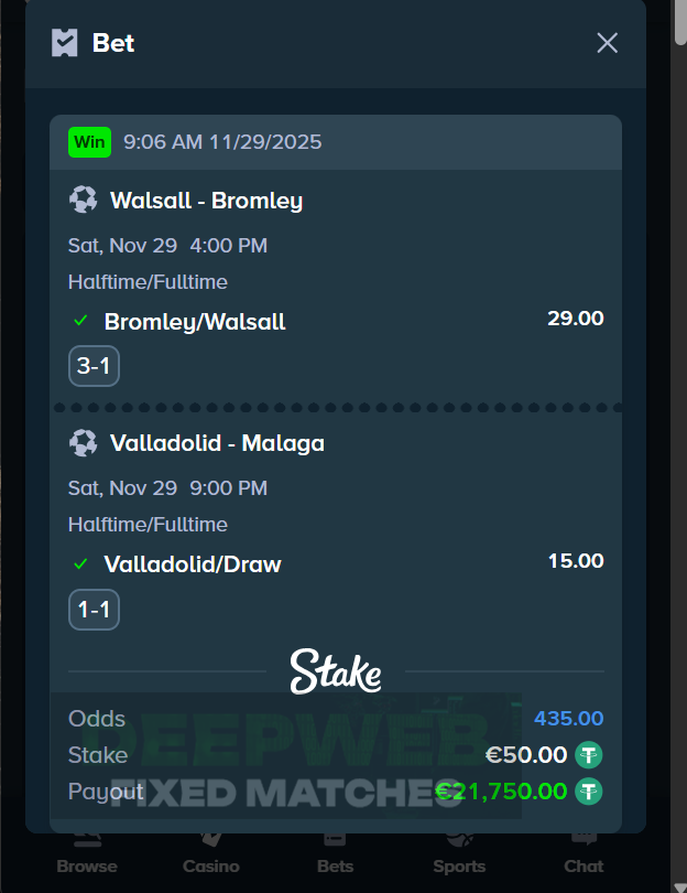 halftime fulltime fixed matches 29.11.2025