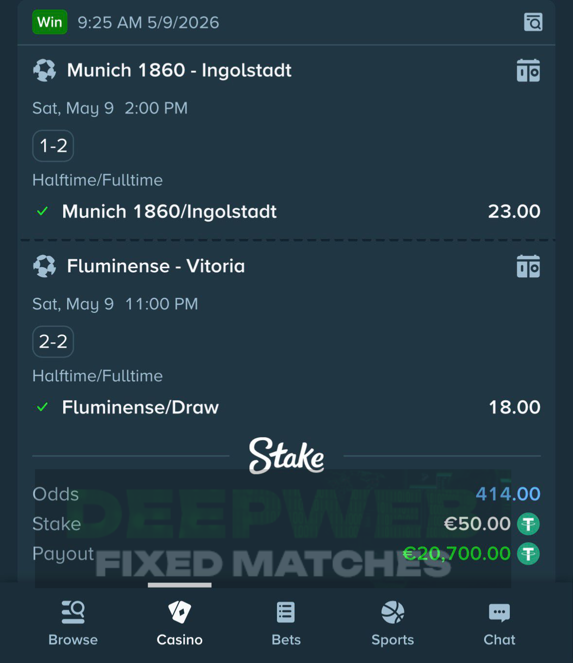 halftime fulltime fixed matches 09.05.2026